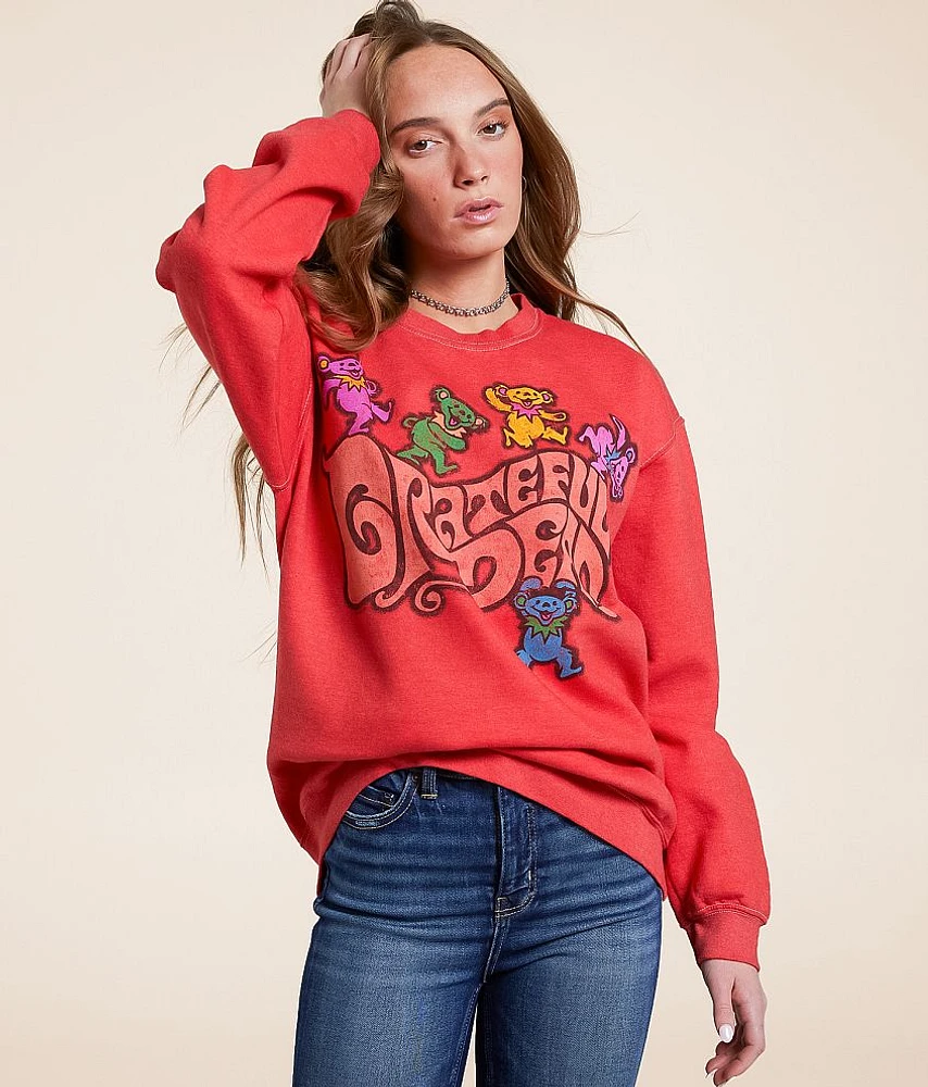 Liquid Blue Grateful Dead Oversized Band Pullover