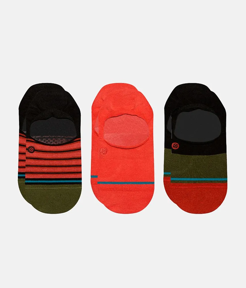 Stance Red Fade 3 Pack Socks