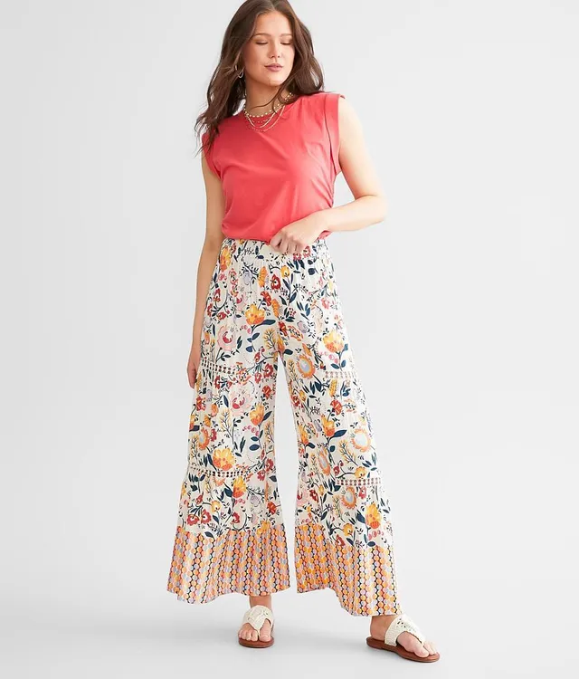 Angie Floral Wide Leg Beach Pant
