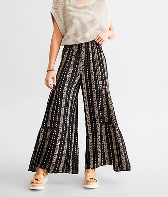 Angie Floral Striped Beach Pant