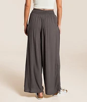 Crinkle Wide Leg Pant