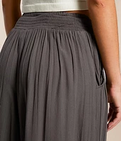 Crinkle Wide Leg Pant