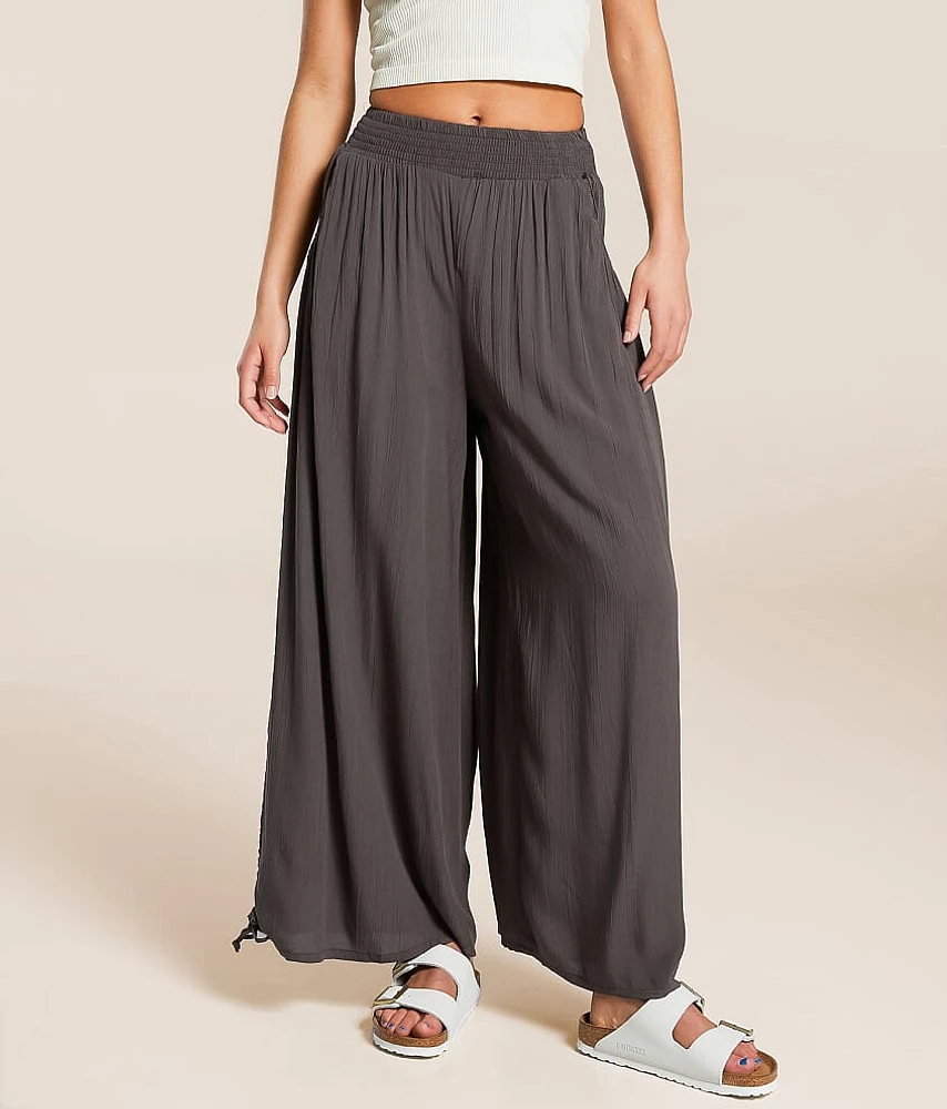 Crinkle Wide Leg Pant