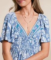 Peplum Floral Top