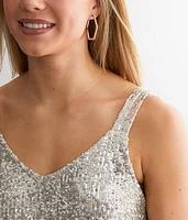 Sequin Sparkle Tank Top