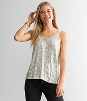 Sequin Sparkle Tank Top