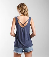 Embroidered Crochet Tank Top