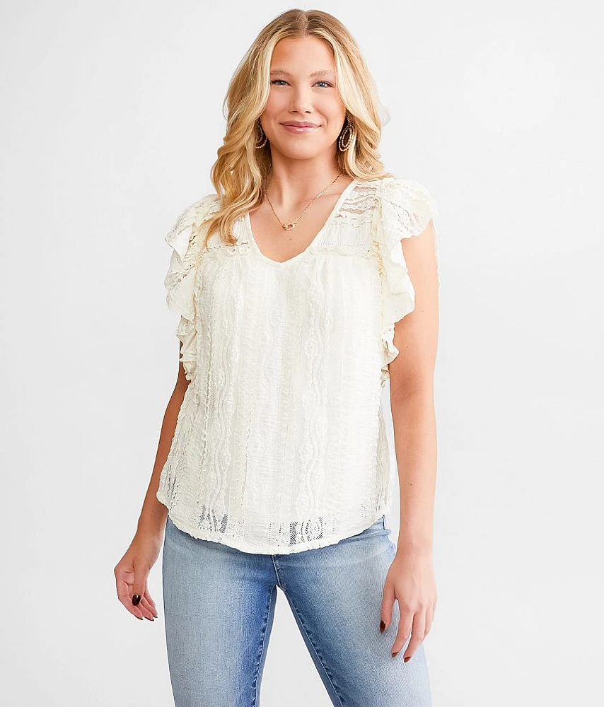 Daytrip Ruffle Lace Top