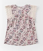 Girls - Willow & Root Crochet Cap Sleeve Top