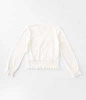 Girls - Slub Smocked Top