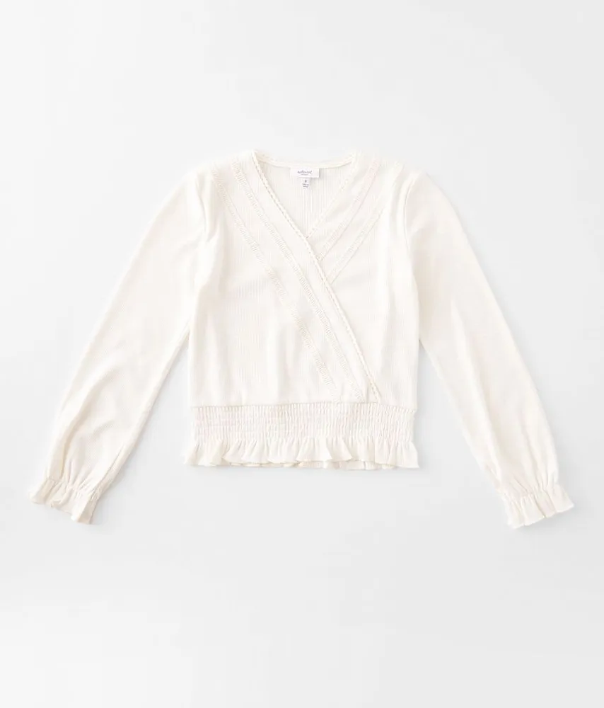 Girls - Willow & Root Slub Smocked Top