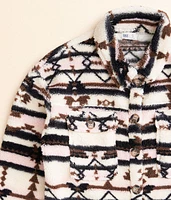 Girls - Southwestern Fleece Shacket