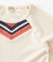 Girls - Waffle Knit Top