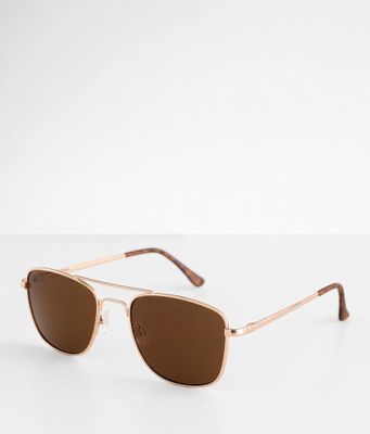 BKE Gold Tone Browbar Sunglasses