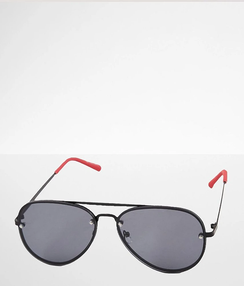 Contrast Stem Aviator Sunglasses