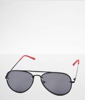 BKE Contrast Stem Aviator Sunglasses