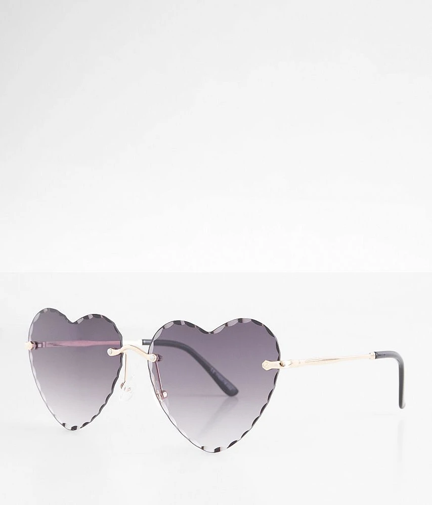 Beveled Heart Sunglasses