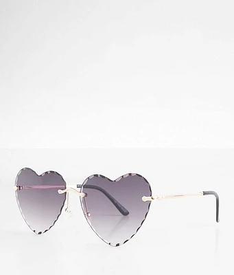 Beveled Heart Sunglasses