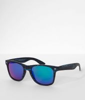 BKE Blue Wood Sunglasses