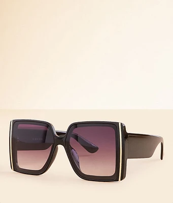 BKE Statement Square Sunglasses