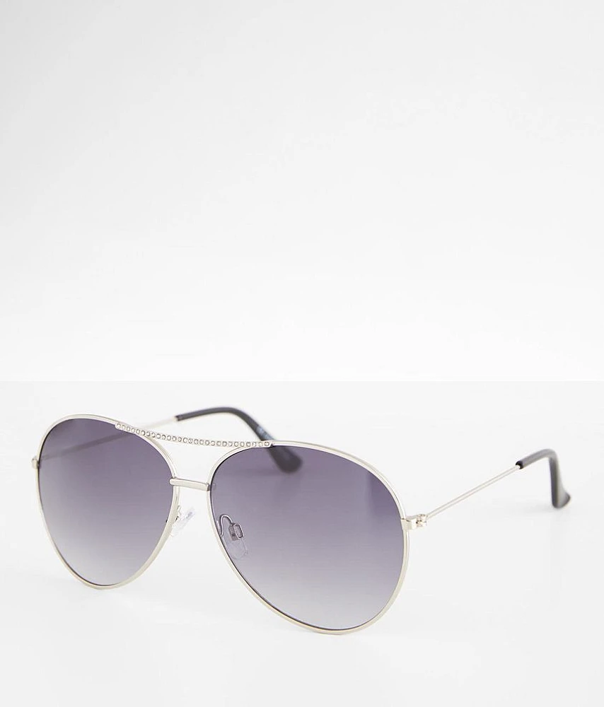 BKE Glitz Aviator Sunglasses