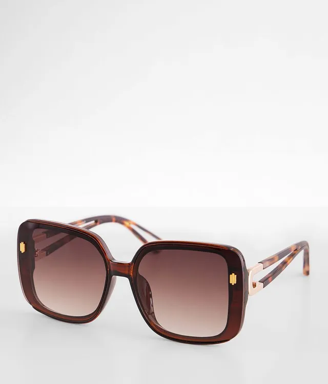 Bke Studded Square Sunglasses - Copper/Gold , Women's