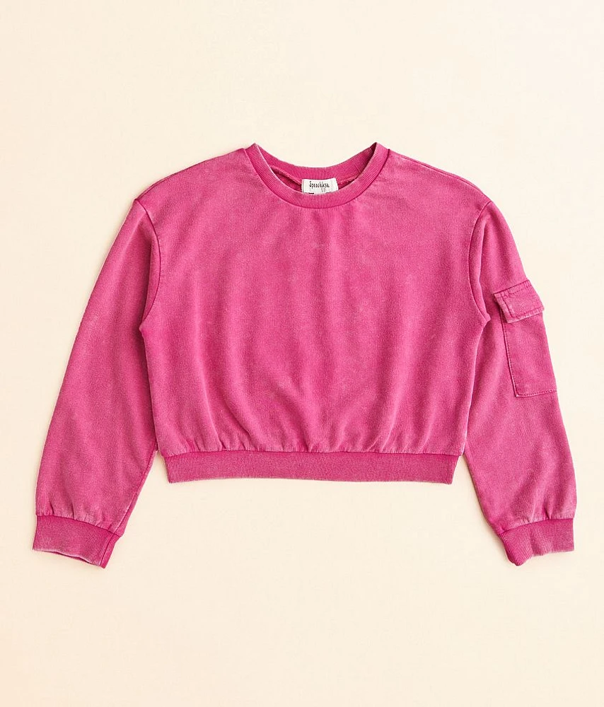 Girls - Speechless Cargo Sleeve Pullover