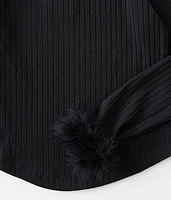 Girls - Feather Trim Top