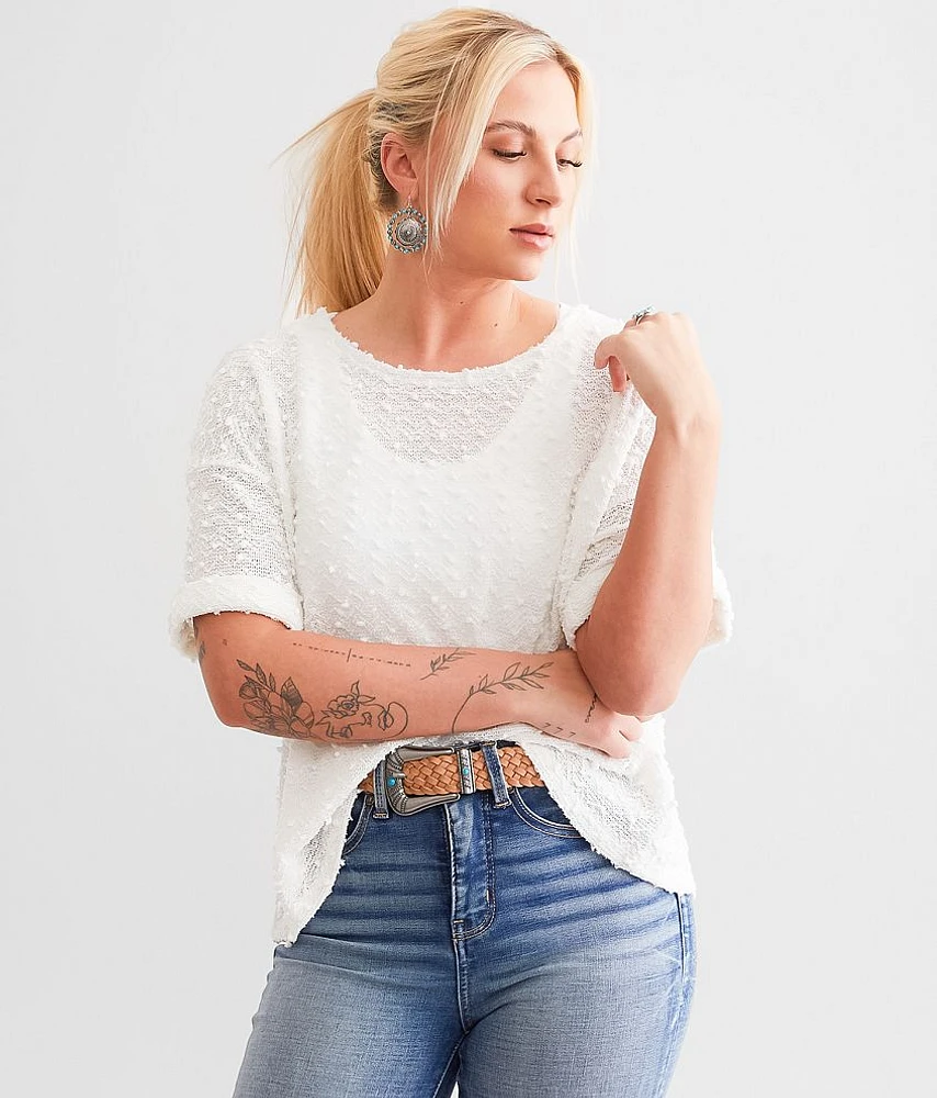 Nubby Sequin Top