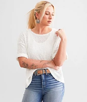 Nubby Sequin Top