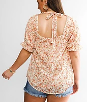 Floral Woven Top