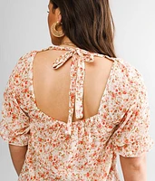 Floral Woven Top