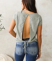 Open Back Tie Top