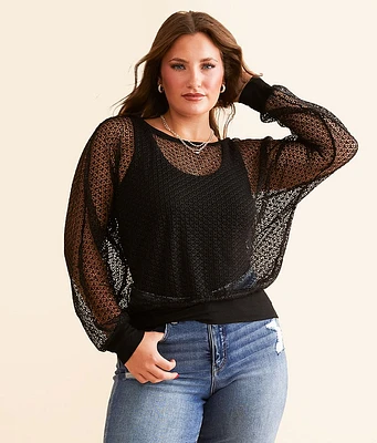 Daytrip Open Stitch Top