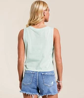 Let's Get Salty Cropped Muscle Tank Top