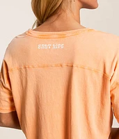 Salty Scene Cropped T-Shirt