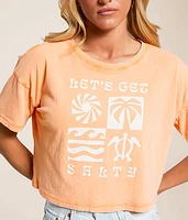 Salty Scene Cropped T-Shirt