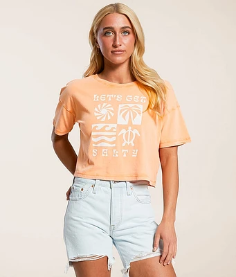 Salty Scene Cropped T-Shirt