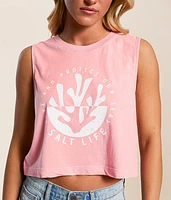 Coral Love Cropped Tank Top