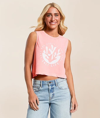 Coral Love Cropped Tank Top