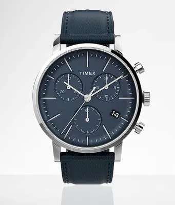 Timex Midtown Leather Watch