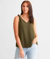 Daytrip Knotted Strap Tank Top