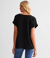 Woven Dolman Top