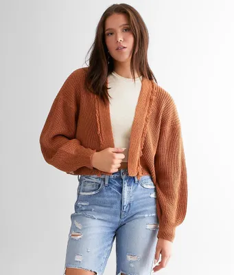 Gilded Intent Cropped Cardigan Sweater
