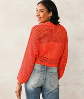 Lace-Up Cardigan