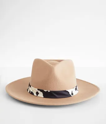 Wyeth Cow Print Banded Fashion Hat