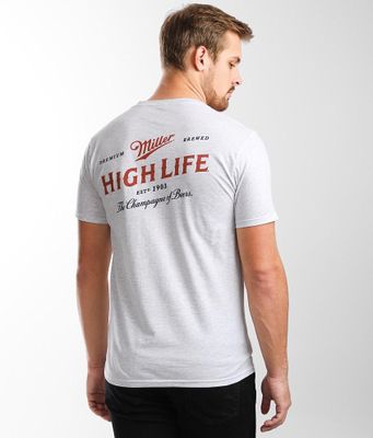 Tee Luv Men's Miller Lite Beer Logo T-Shirt, Size: XL, White