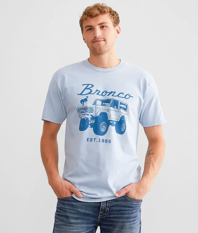 Tee Luv Men's Ford Bronco Logo Shirt, Size: Medium, Blue