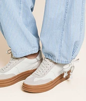 Cropped Wide Leg Striped Pant