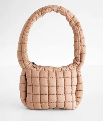 Street Level Quilted Nylon Purse